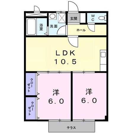 西尾駅 徒歩20分 1階の物件間取画像